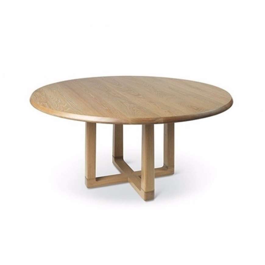 Picture of ASTRID ROUND DINING TABLE WITH WOOD BASE