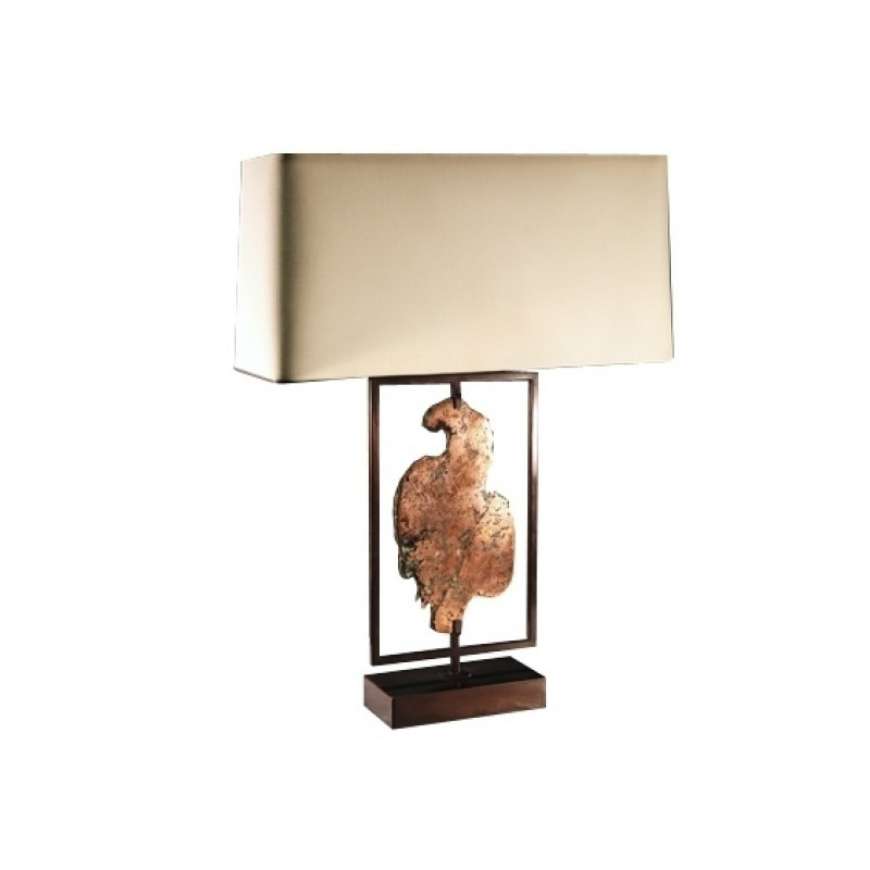 Picture of RAW COPPER SLAB TABLE LAMP
