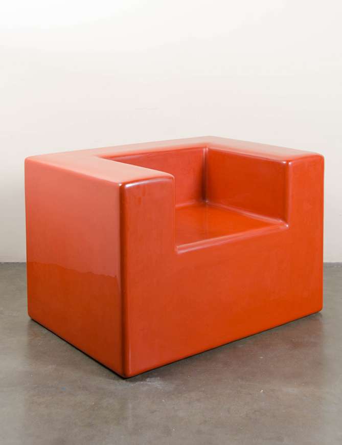 Picture of ARM REST CHAIR - CORAL LACQUER