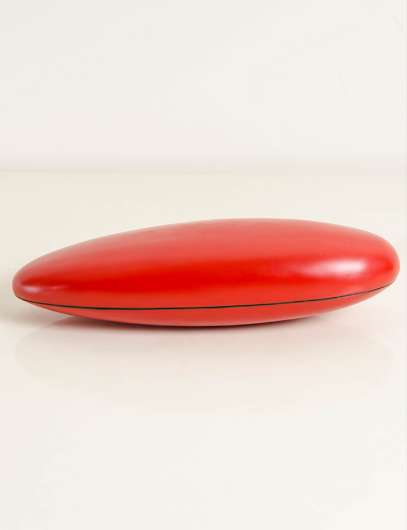 Picture of FISH SHAPE BOX - RED LACQUER