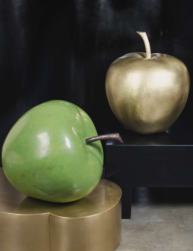 Picture of APPLE - BRASS AND GREEN LACQUER