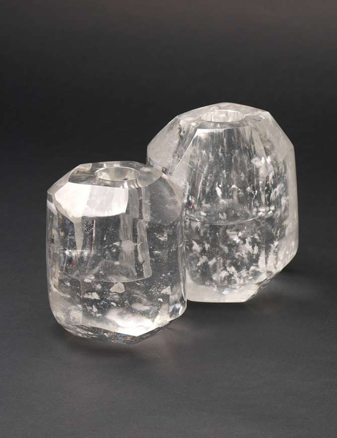 Picture of CRYSTAL FACETED BUD VASES 