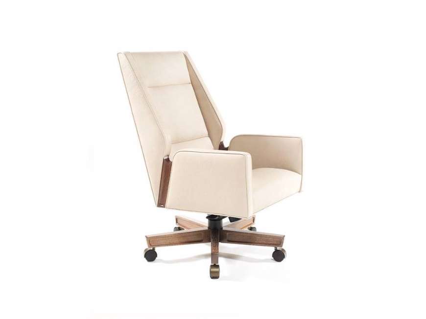 Picture of JETT SWIVEL CHAIR HIGH BACK WOOD DETAIL